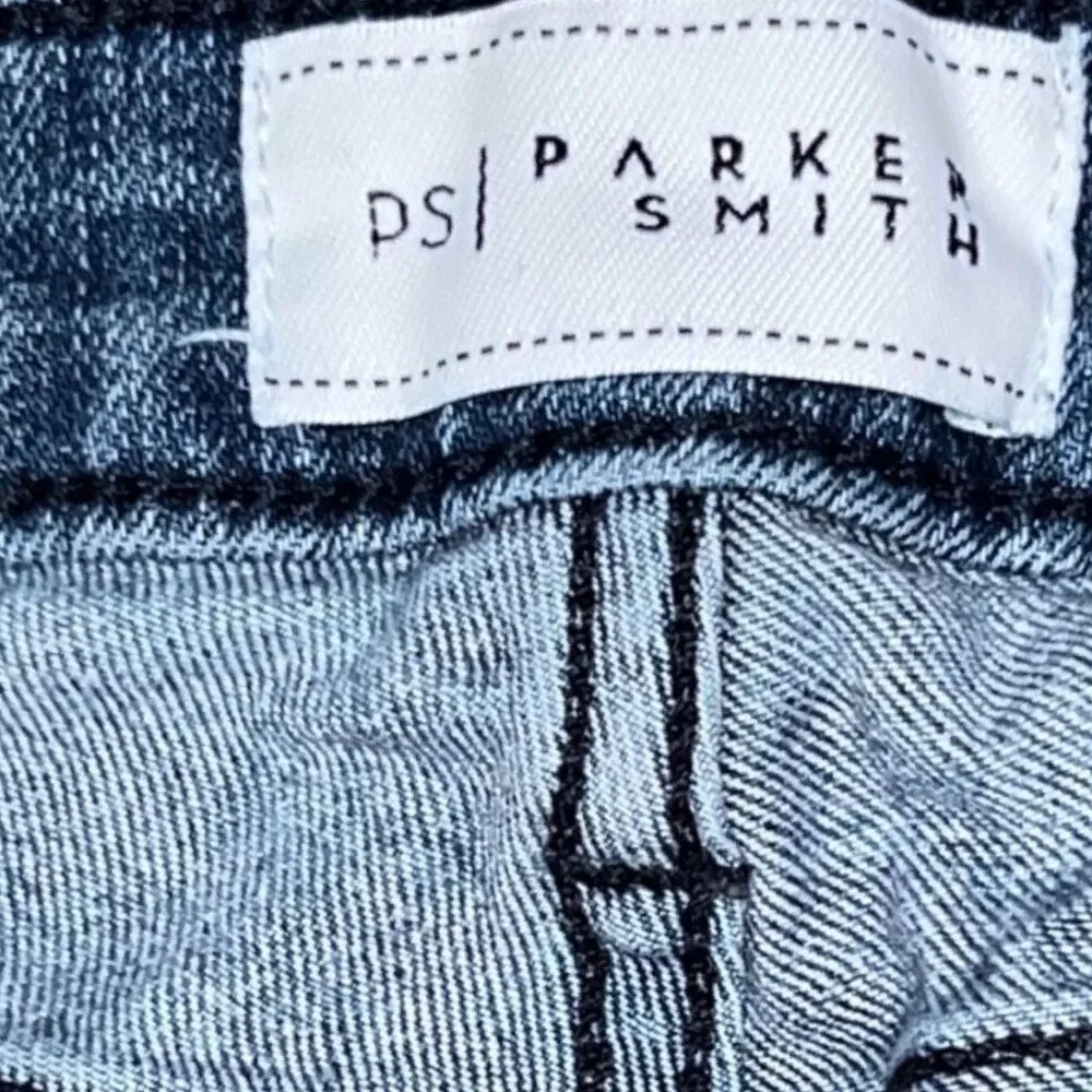 Plus Size Parker Smith Light Wash Crop Jeans Size 31x26 #105